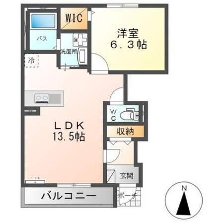 ベルフルールⅠの物件間取画像